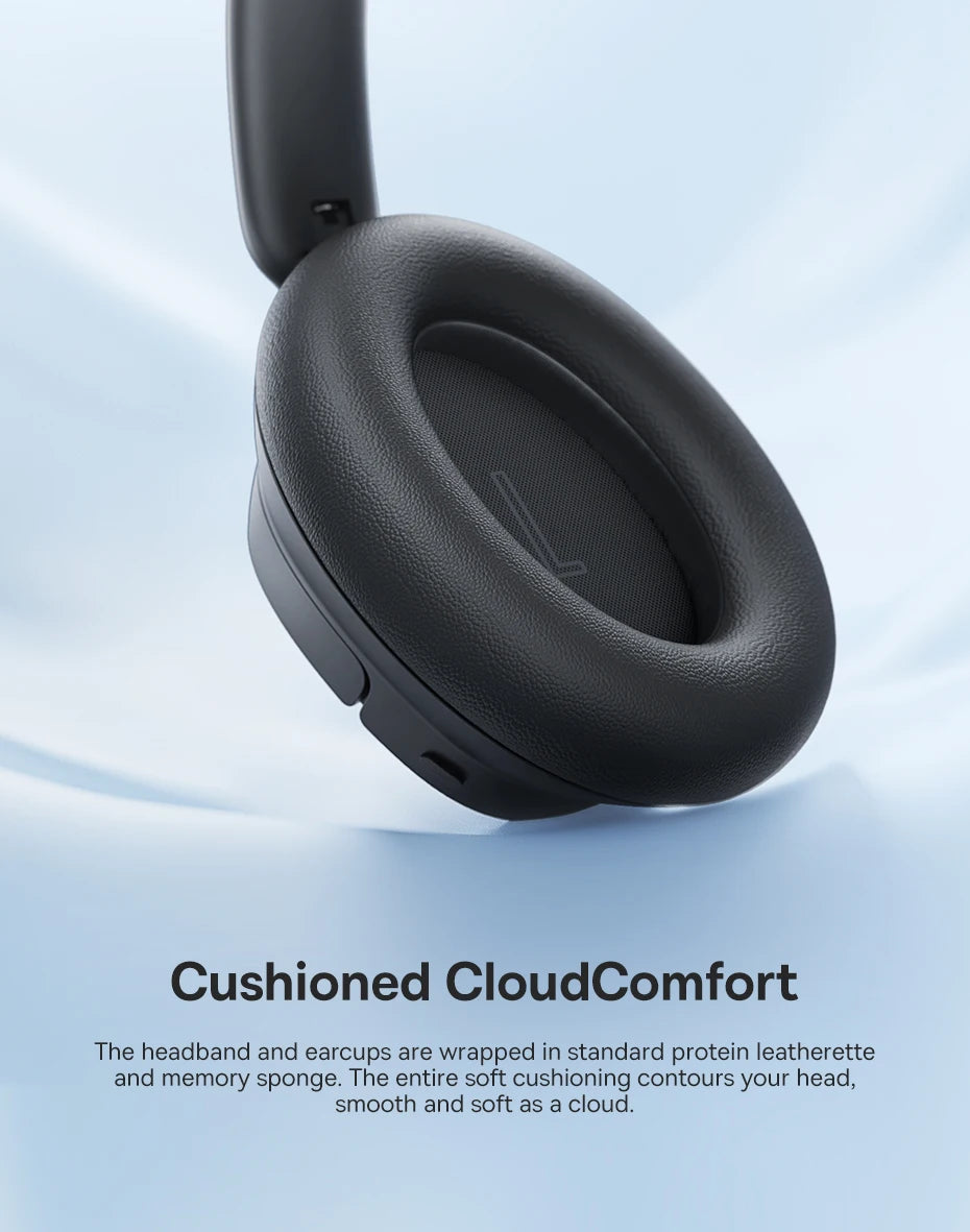 Baseus Bowie H1S – Fone Bluetooth 5.4 com Cancelamento de Ruído Ativo 46dB, Áudio Espacial Hi-Res e 120h de Autonomia!