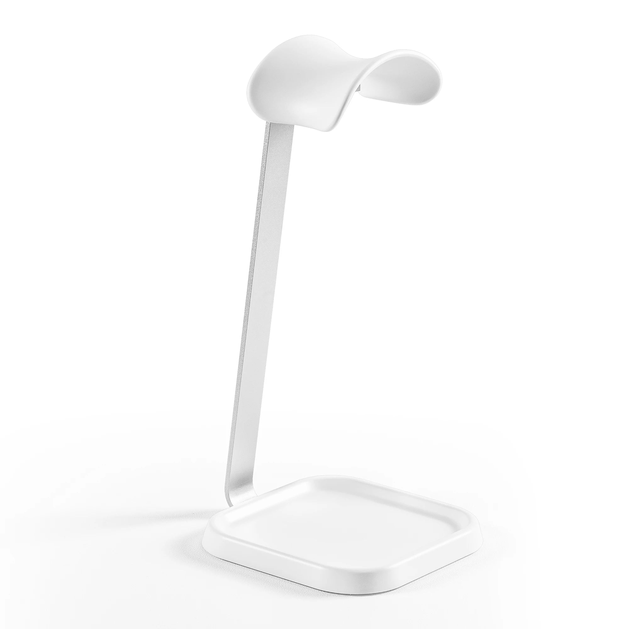 Suporte Inteligente 2 em 1 – Base Reforçada + Bandeja de Armazenamento | Perfeito para Fones de Jogo e Estúdio!