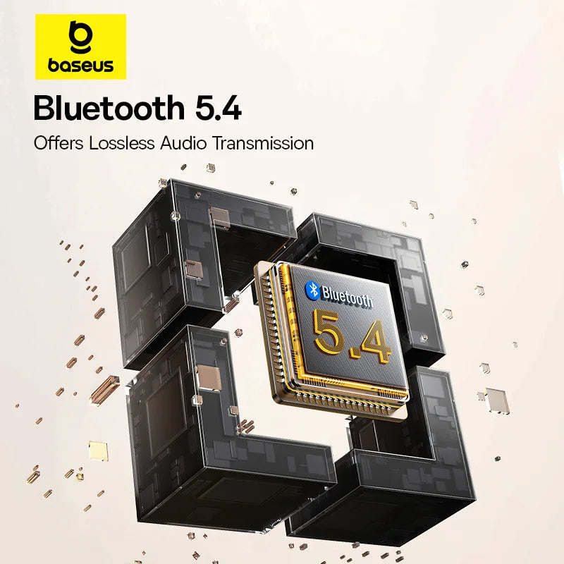 Baseus Bowie H1S – Fone Bluetooth 5.4 com Cancelamento de Ruído Ativo 46dB, Áudio Espacial Hi-Res e 120h de Autonomia!