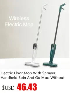Esfregão Elétrico Spin & Go Mop – Limpeza Profunda, Rápida e Sem Esforço!