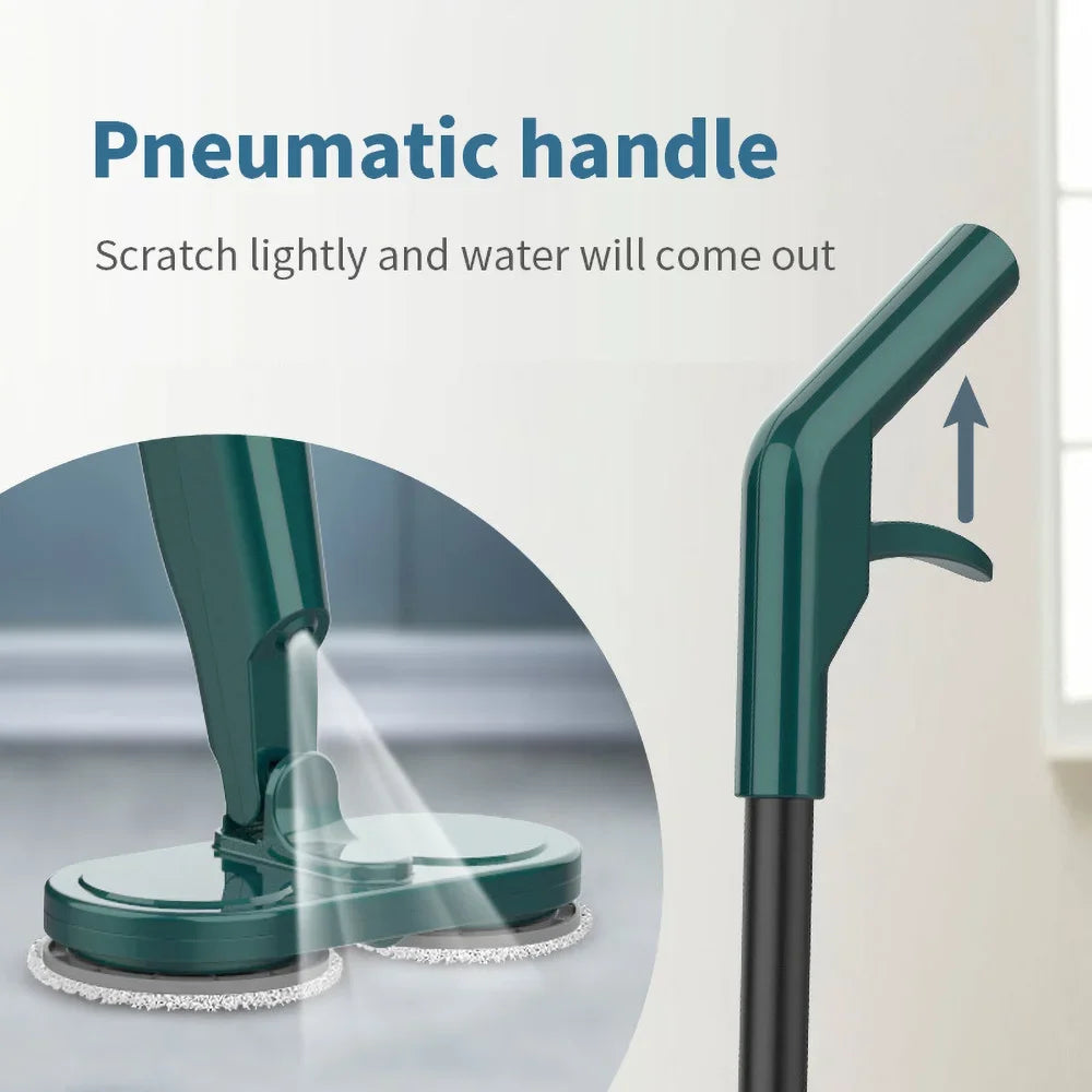 Esfregão Elétrico Spin & Go Mop – Limpeza Profunda, Rápida e Sem Esforço!