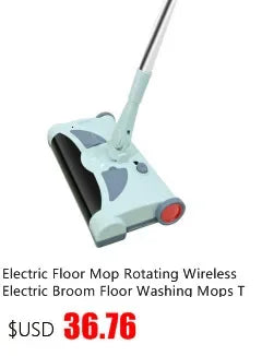 Esfregão Elétrico Spin & Go Mop – Limpeza Profunda, Rápida e Sem Esforço!